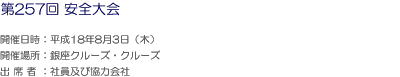 第255回安全大会